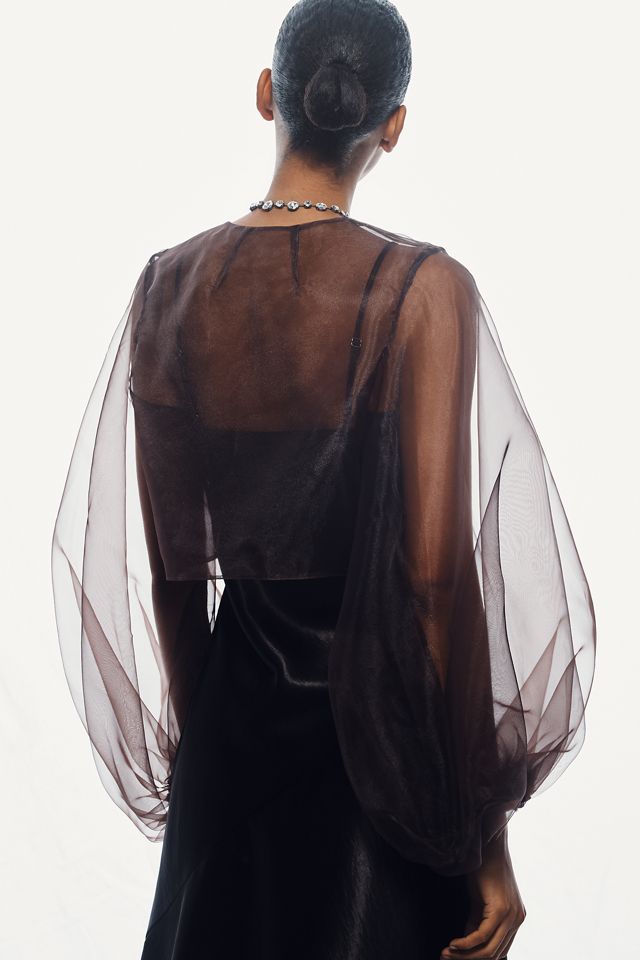 Magpies & Peacocks Sheer Organza Shrug #1