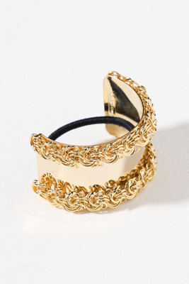 Epona Valley Juliette Pony Cuff Hair Tie In Gold