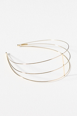 Epona Valley Petite St. Germaine Metal Headband In Gold