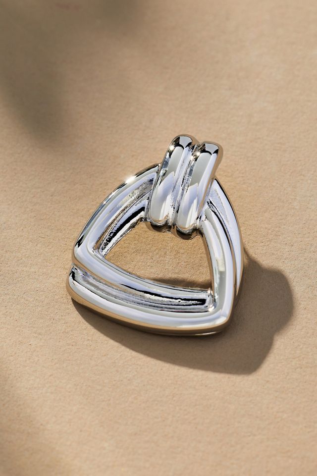 Large Triangle Post Earrings #1