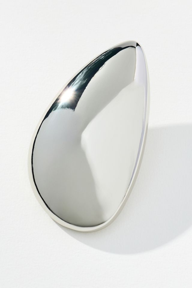 Sleek Shaped Oval Earrings #1