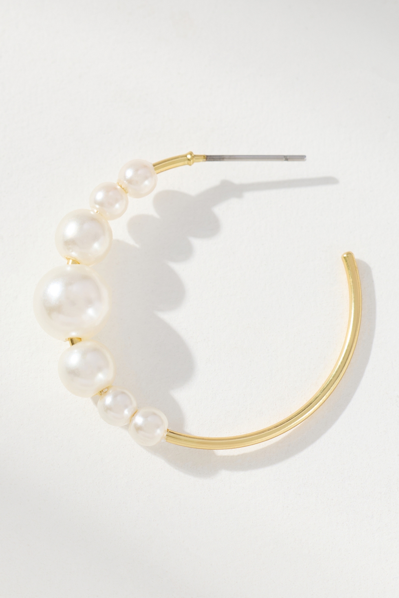 Pearl Hoop Earrings