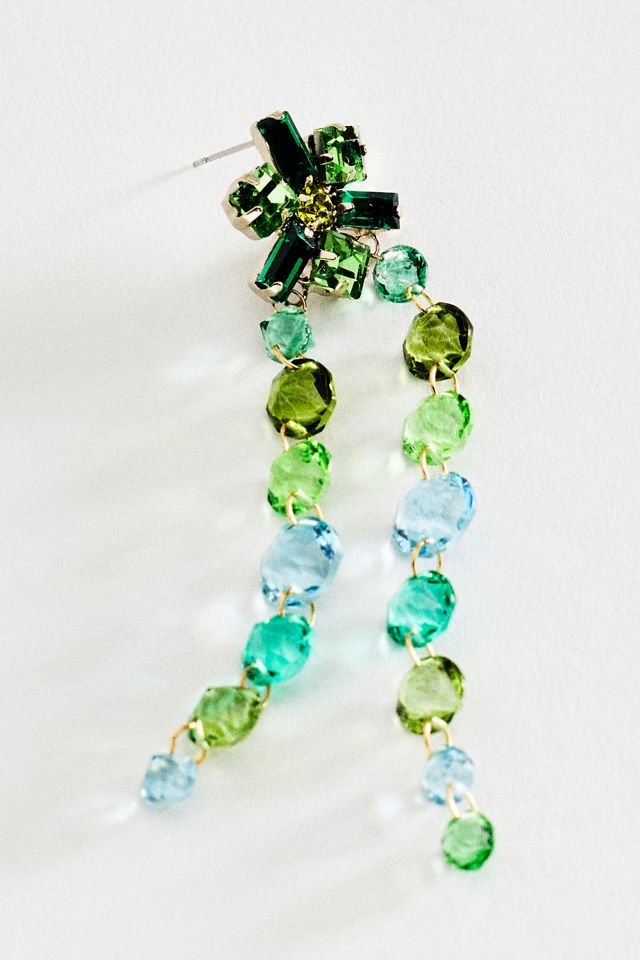 Boucles d'oreilles en cristal dégoulinant #1