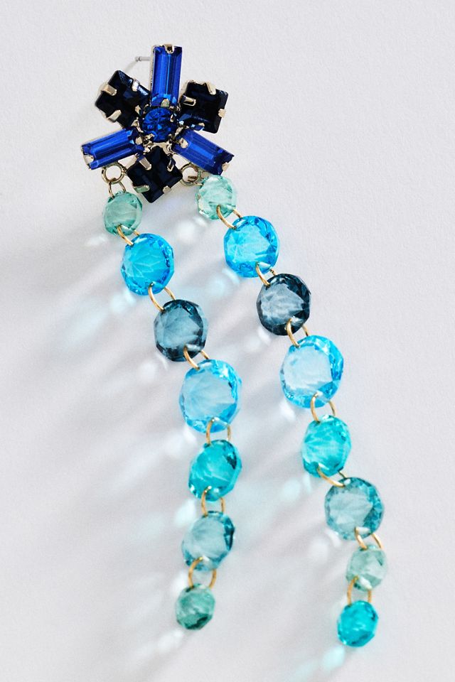 Boucles d'oreilles en cristal dégoulinant #1
