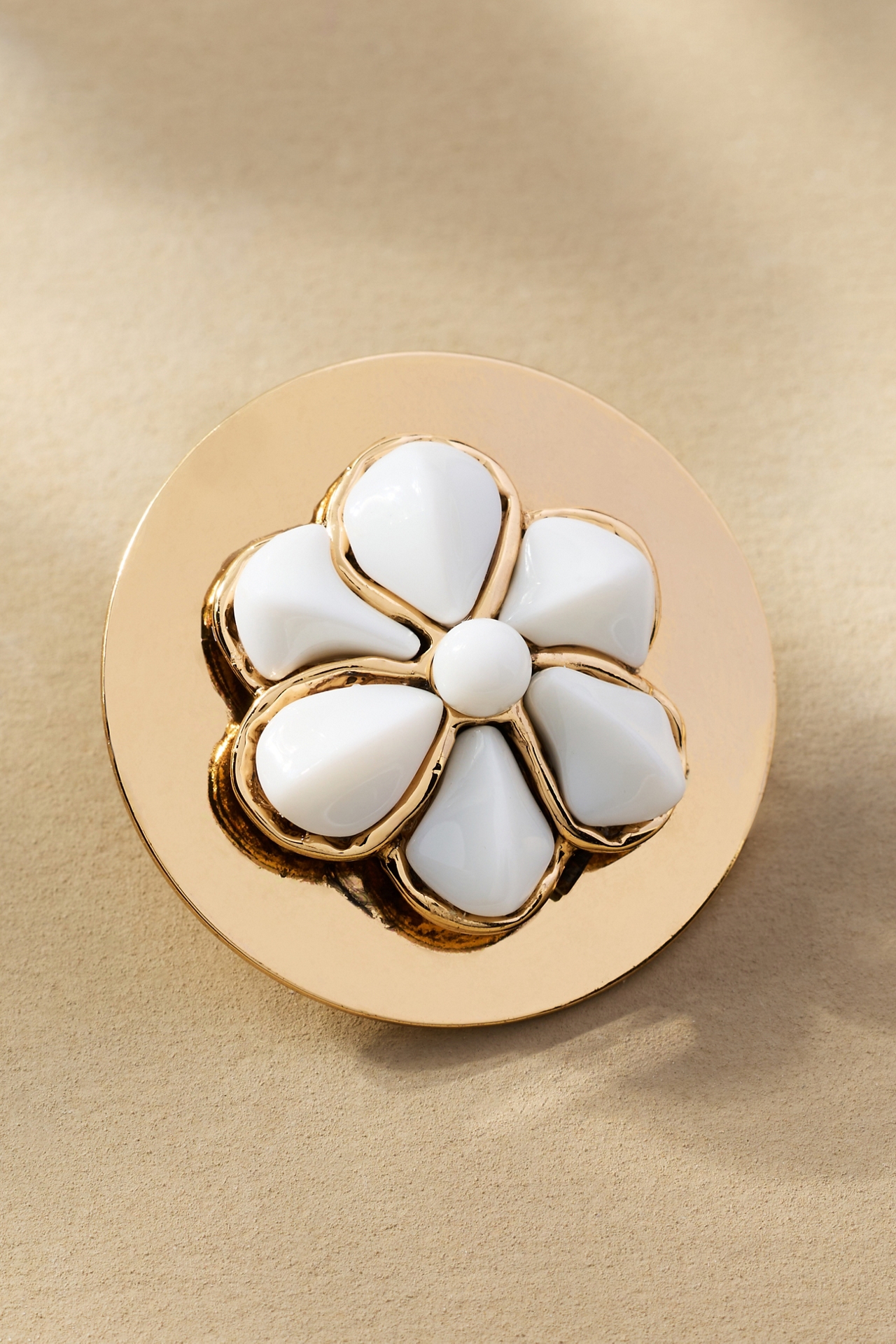 Mother-of-Pearl Flower Post Earrings