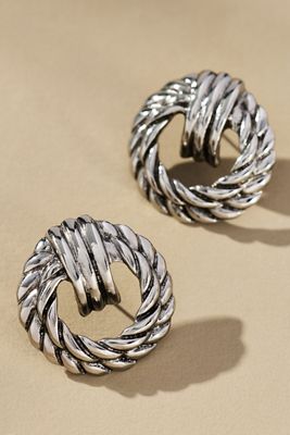 Round Twist Post Earrings