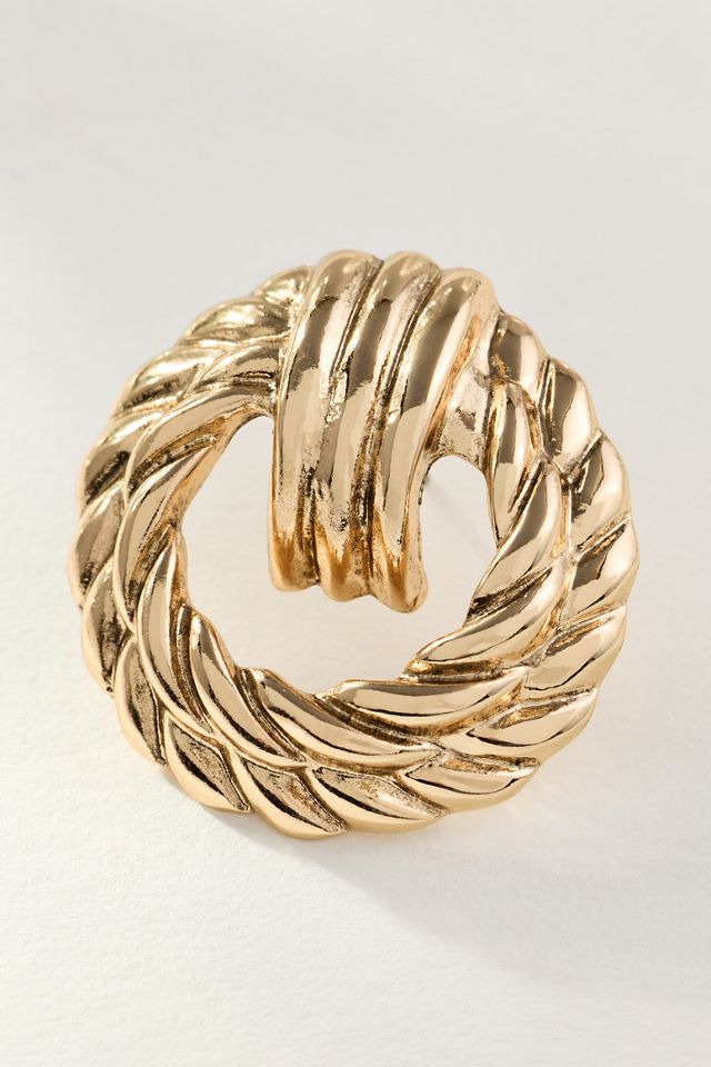 Boucles d'oreilles rondes torsadées #1