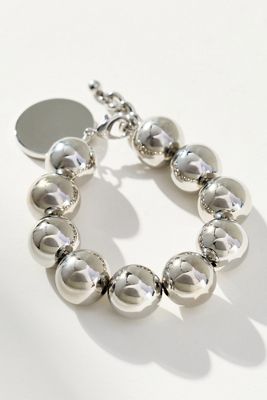 Chunky Beaded Charm Bracelet