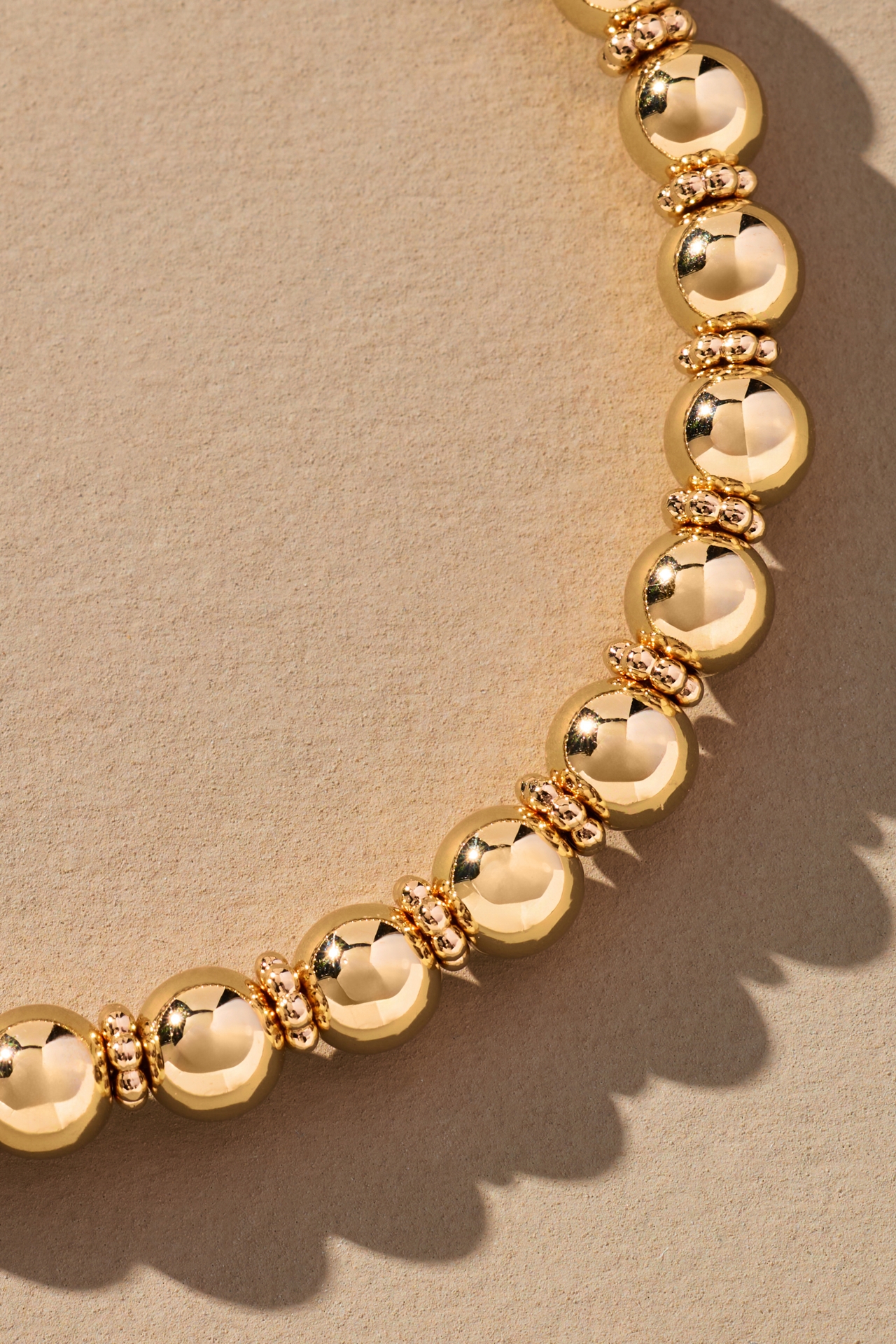 Beaded Link Lock Bracelet