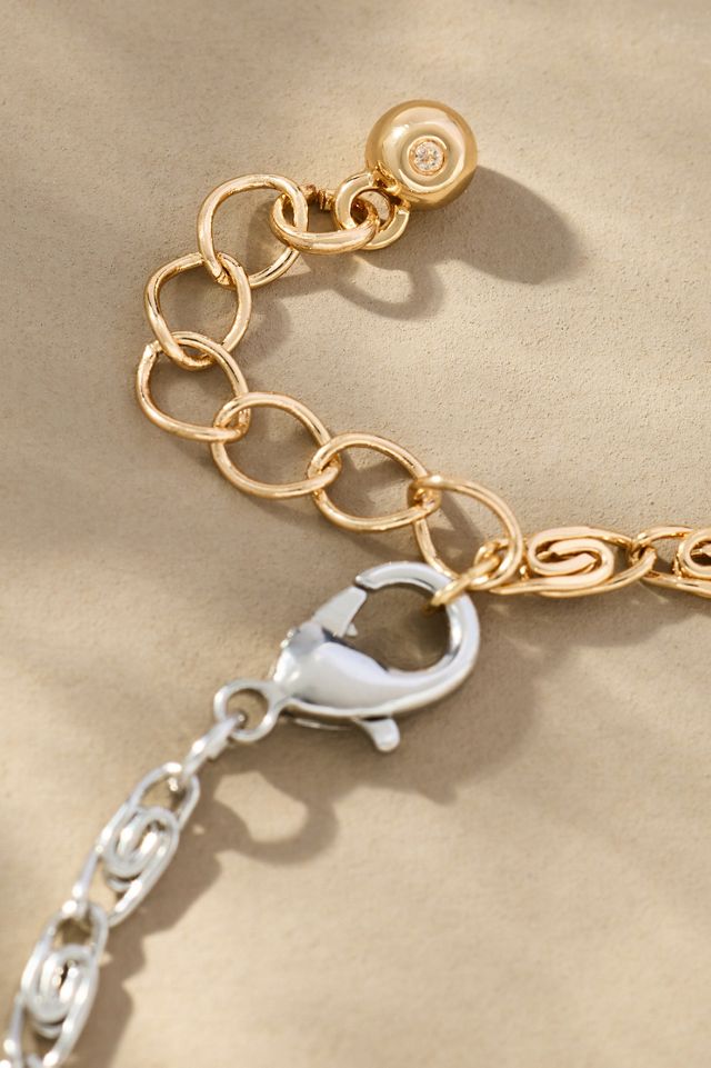 Mixed Metal Link Bracelet #1