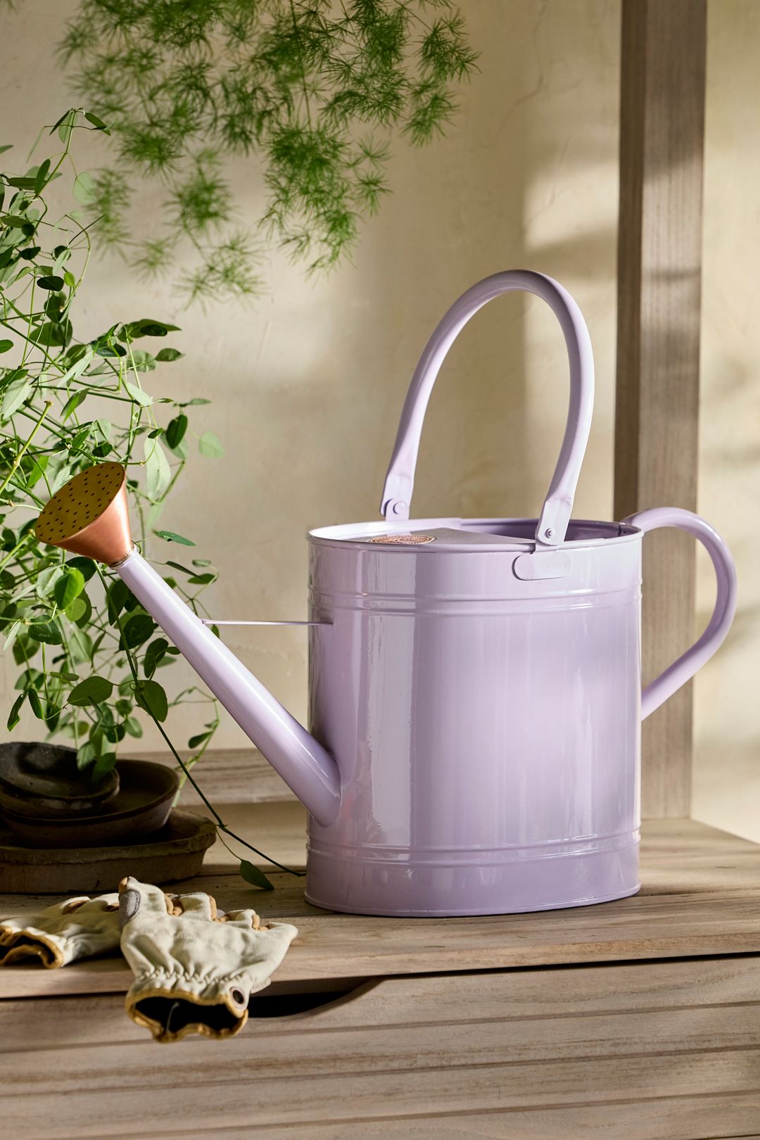 Enameled Iron 2 Gallon Watering Can - Lavender, 2 GALLON