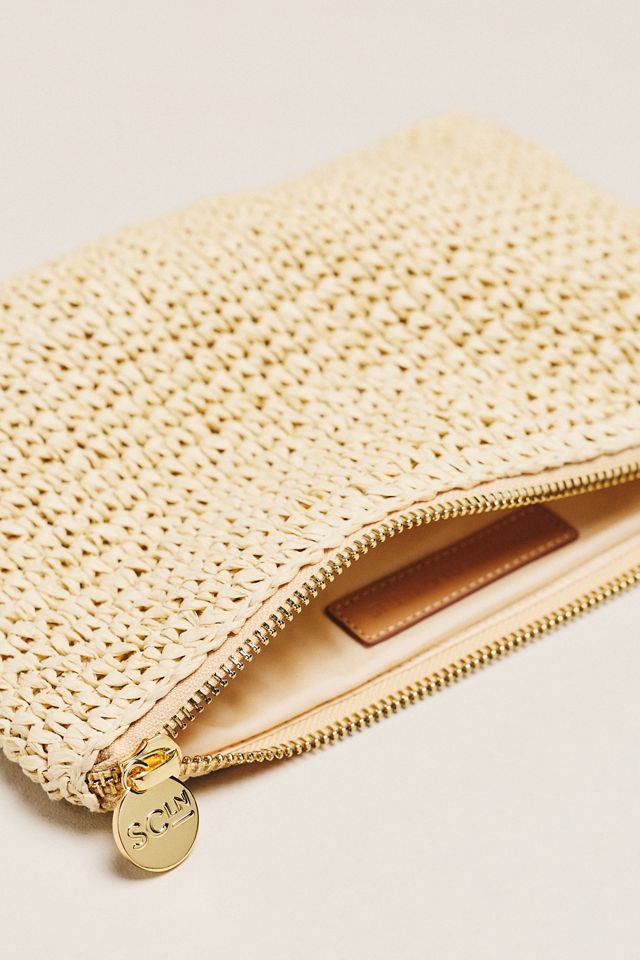 Stoney Clover Lane Woven Raffia Pouch #2
