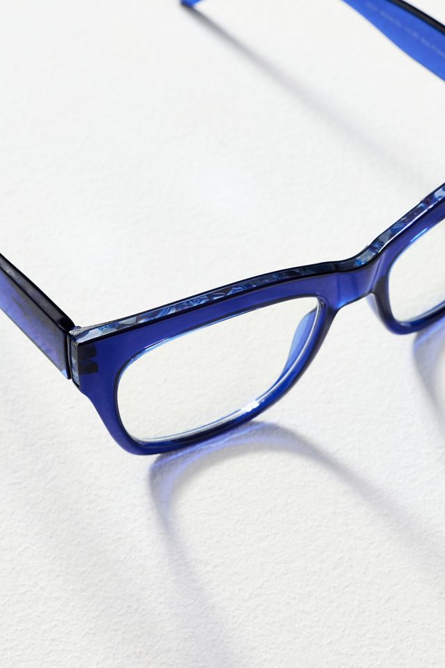 Peepers Translucent Square Crystal Shine Readers #2