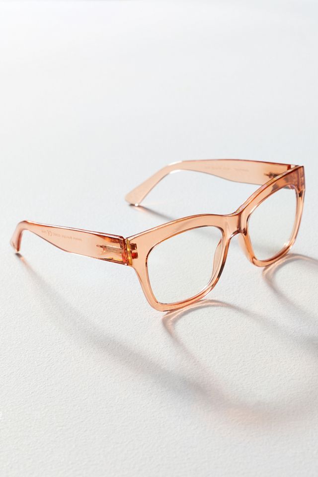 Peepers Translucent Square Crystal Shine Readers #1