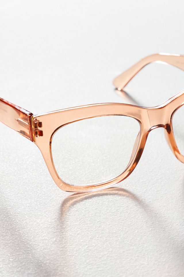 Peepers Translucent Square Crystal Shine Readers #2