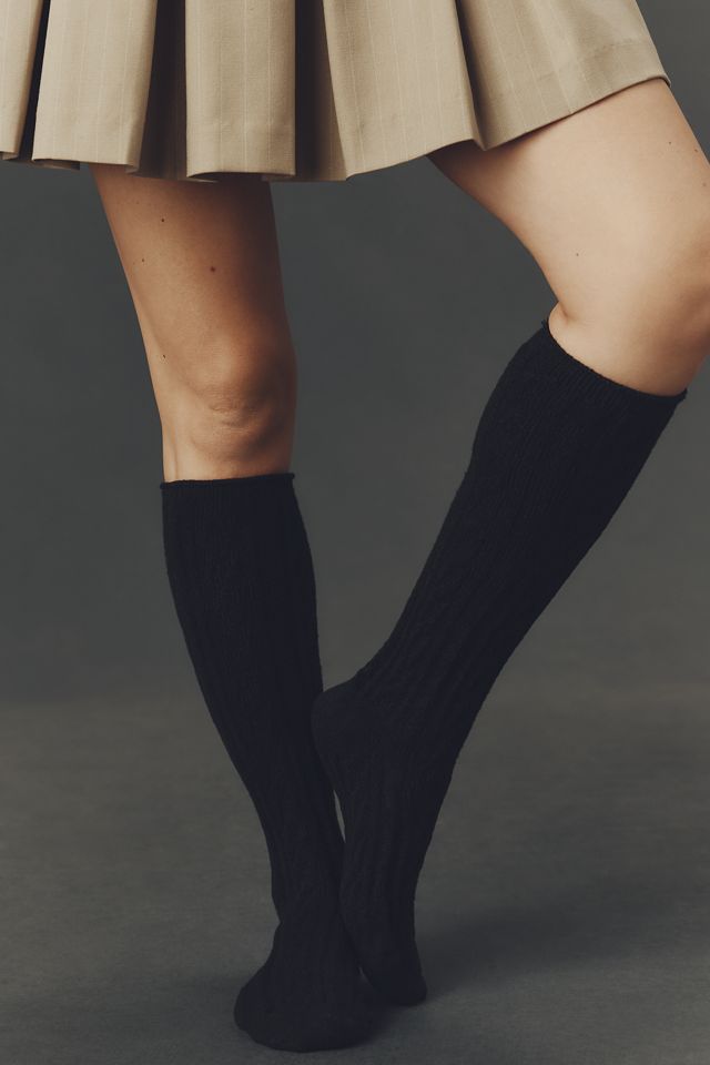 Lemon Cable-Knit Knee-High Socks, Set of 2 #1