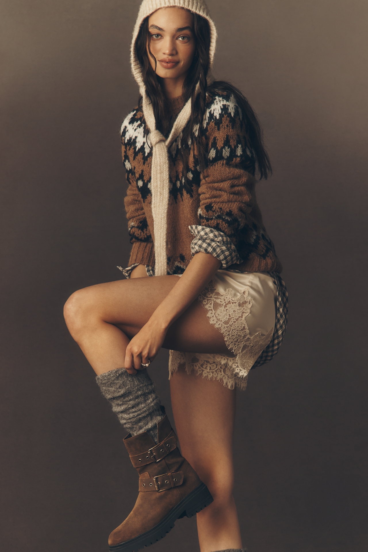 Lemon Cable-Knit Leg Warmers