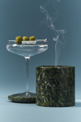 Poured New York  Fresh Dirty Girl Martini Marble Candle