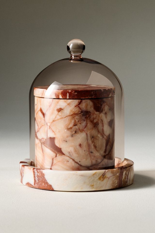 Poured New York Floral Cottage Proper Marble Candle #3