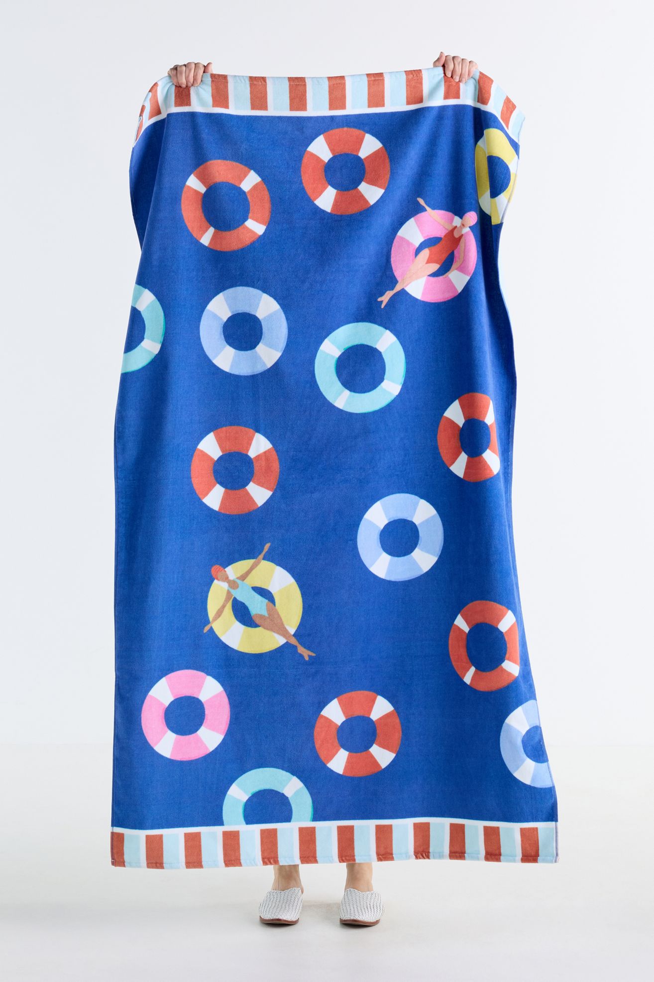 Cotton Printed Beach Towel - Pool Floats, Beach Towel