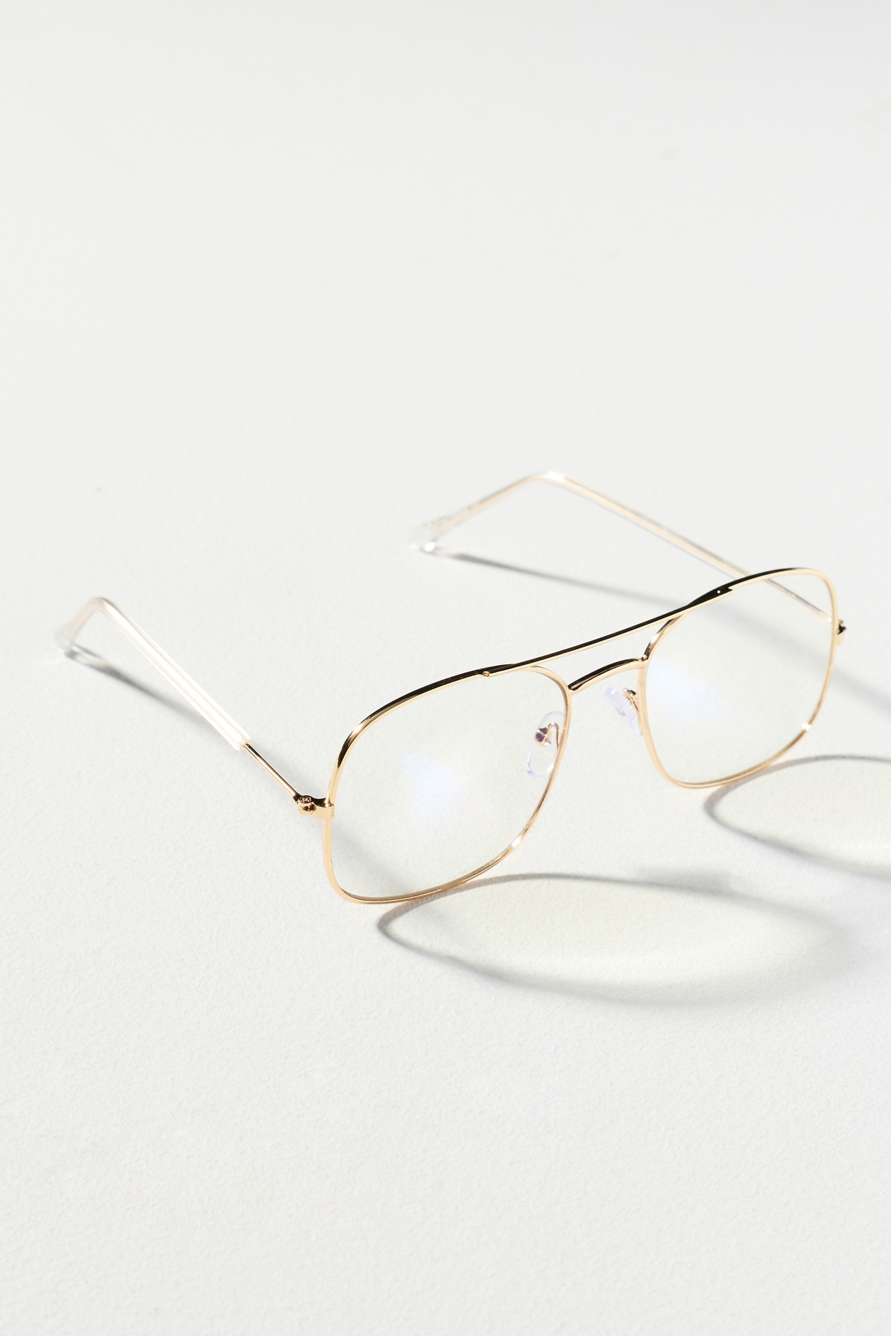 I-SEA Oversized Metal Aviator Bluelight Readers