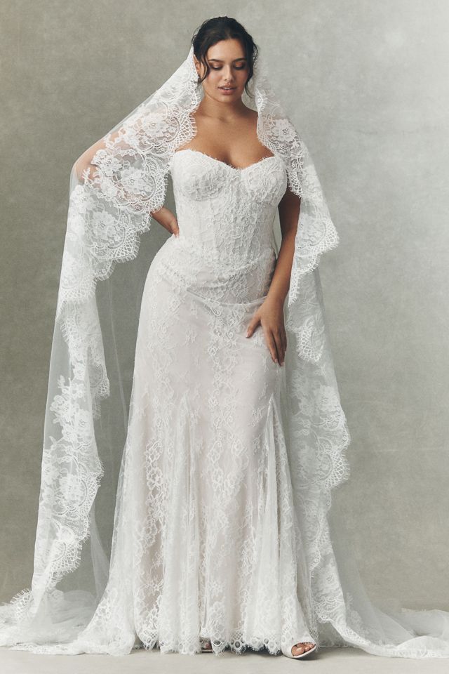 Watters Alencon Lace Veil #3