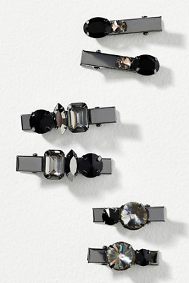 Gemstone Barrettes, Set of 6 | Anthropologie display picture 1