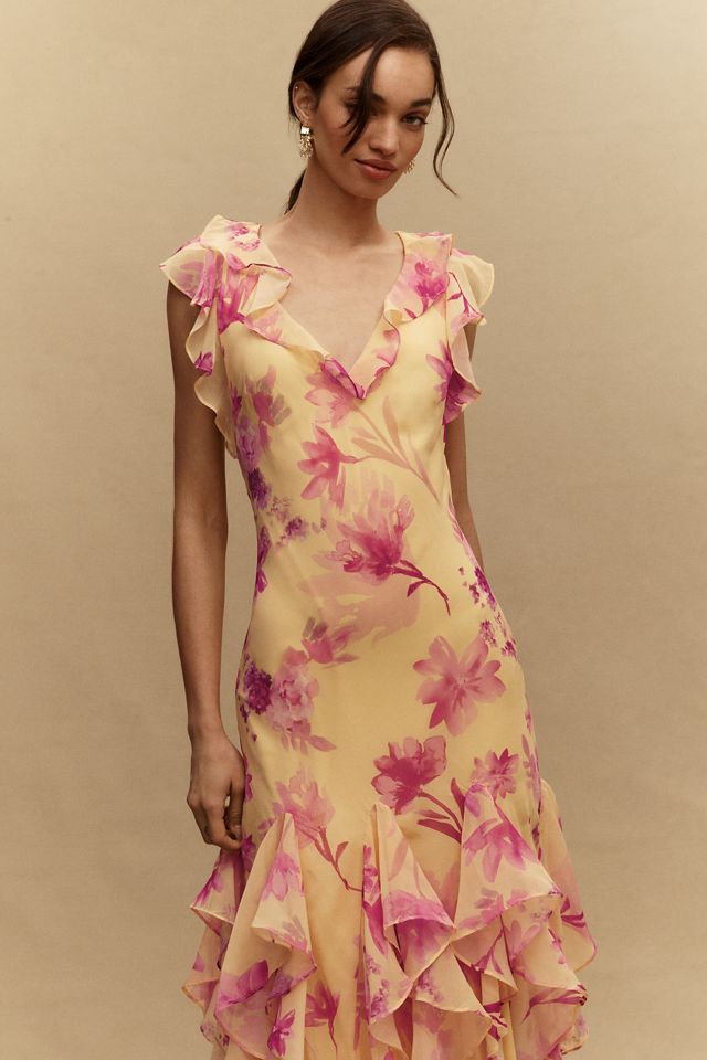 cotton floral maxi dress for women Elegant Cotton Floral Print Woman Maxi Dress Boho Beach 2 Pieces Gown 12 / Picture Color