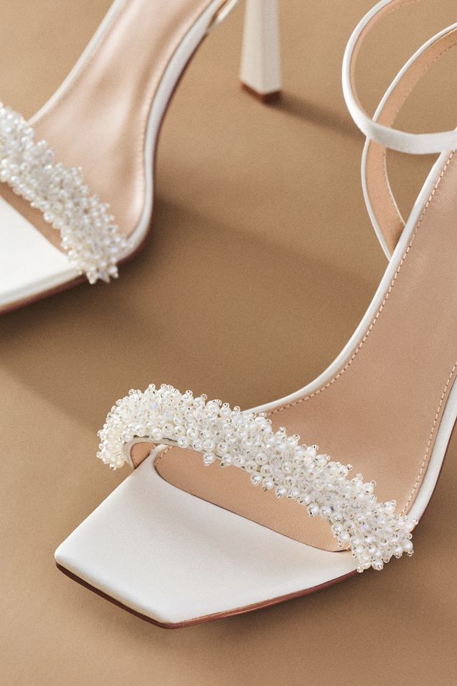 Lola Cruz Martina Strappy Crystal Beaded Sandals | Anthropologie
