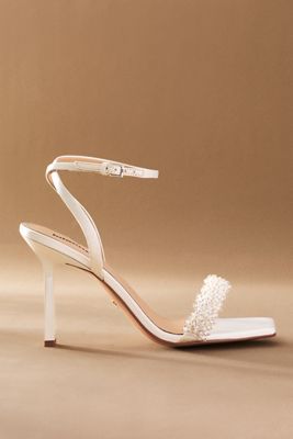 Lola Cruz Martina Strappy Crystal Beaded Sandals