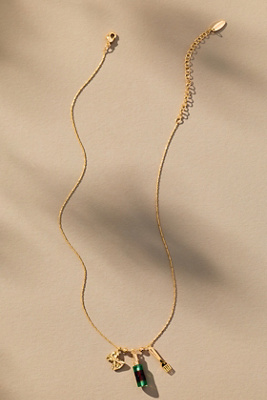By Anthropologie Drink Icon Necklace In Gold
