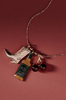 By Anthropologie Drink Icon Necklace In Multi