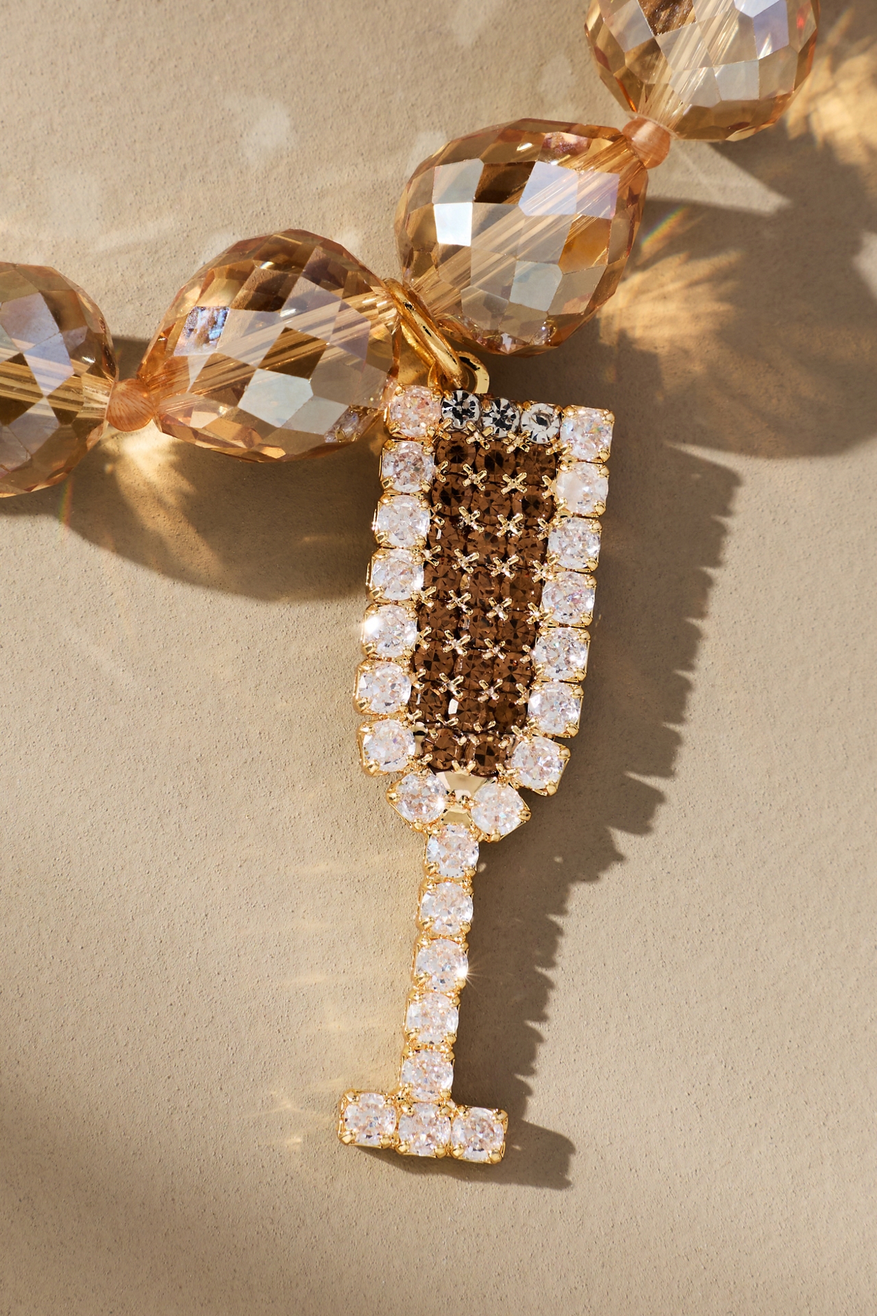 Festive Beaded Drink Charm Necklace