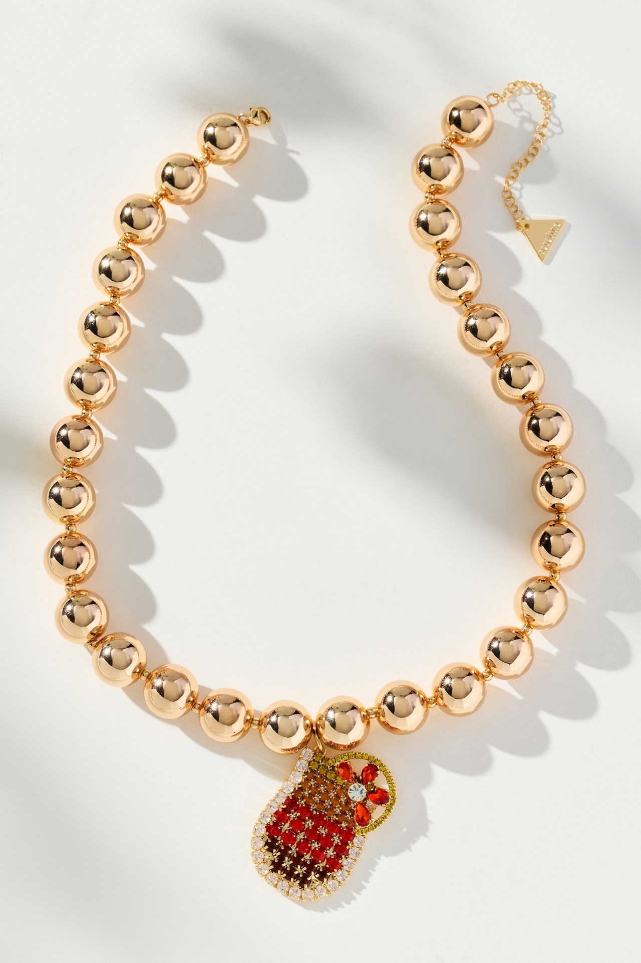 Festive Beaded Drink Charm Necklace