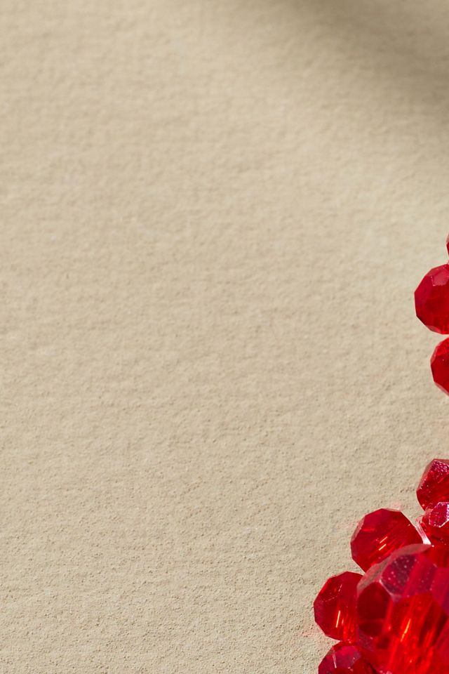 Beaded Floral Drop Earrings #2