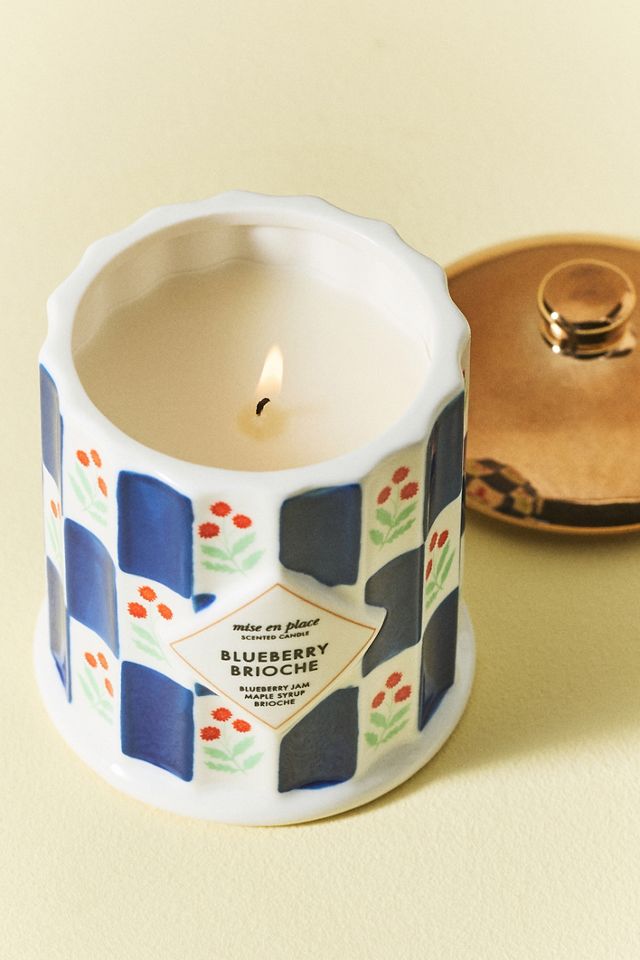 mise en place Gourmand Blueberry Brioche Ceramic Candle #1