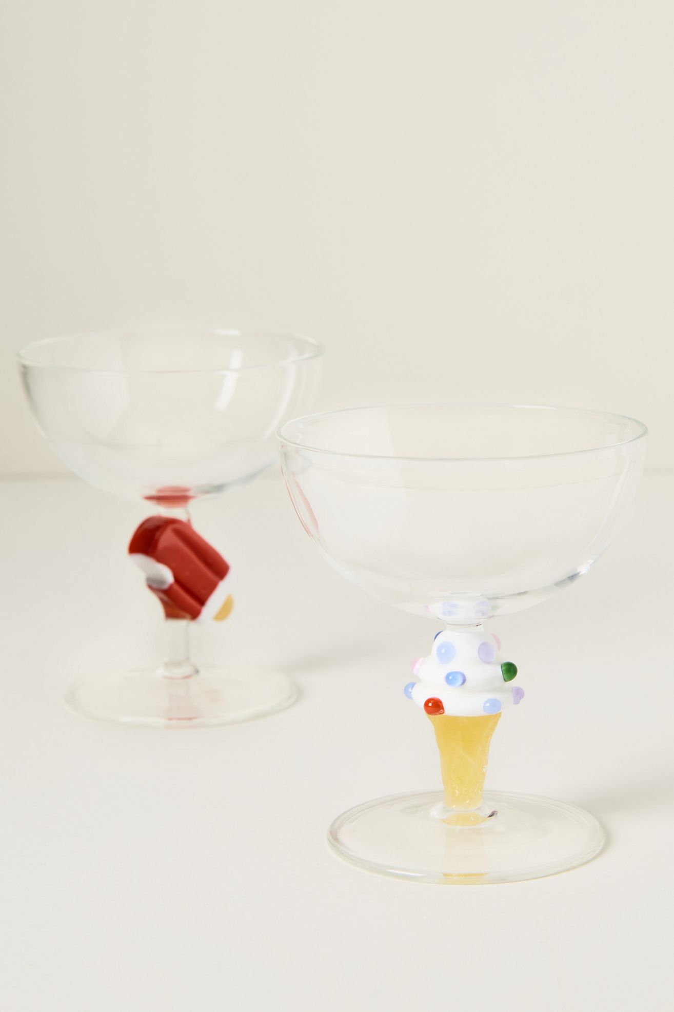 Clara Coupe Glass - Ice Cream, One Size
