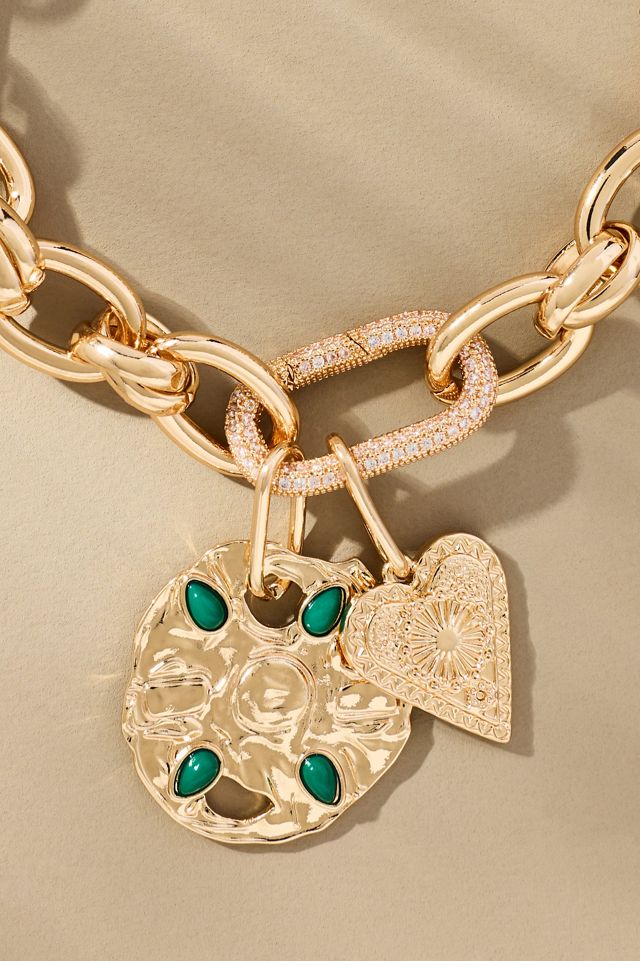 Chunky Charm Cluster Necklace #1