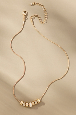 By Anthropologie Metal Donut Rope Necklace In Gold