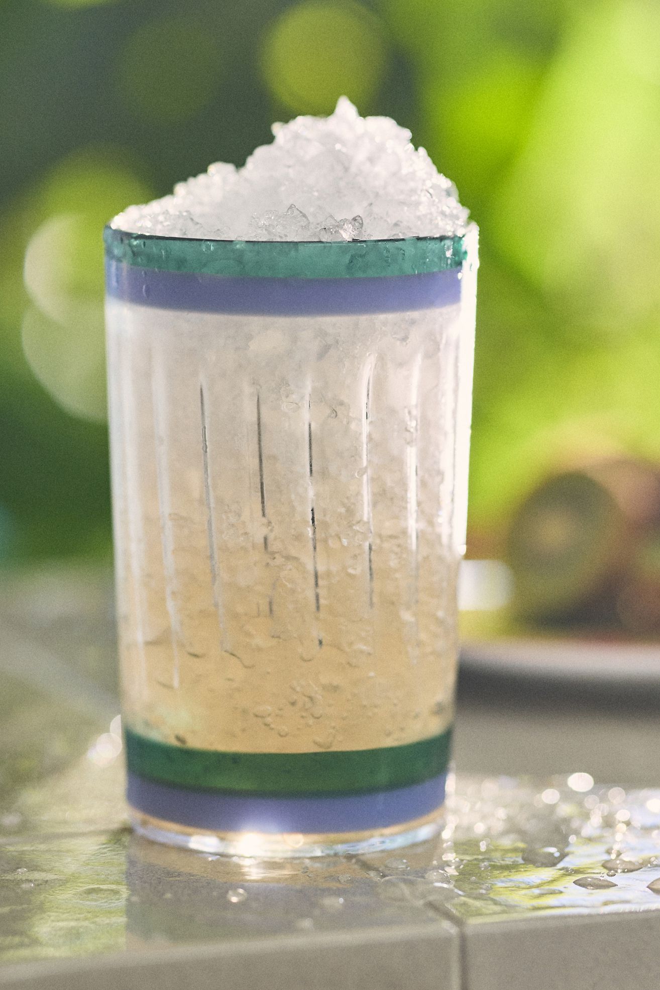 Meg Tumbler Glass - Pool Blue, One Size