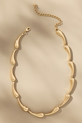 By Anthropologie Drippy Bean Necklace In Gold