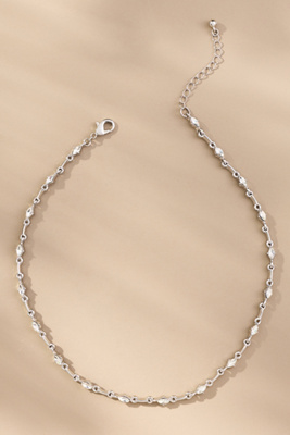 By Anthropologie Delicate Link Necklace In Silver