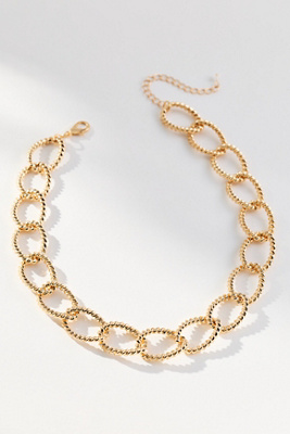 By Anthropologie Chunky Link Necklace In Gold