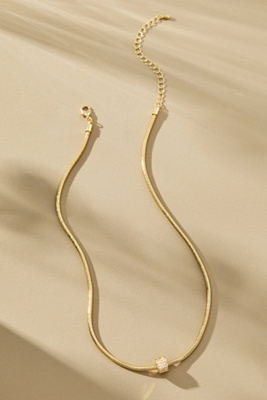 By Anthropologie Single Donut Charm Necklace In Gold