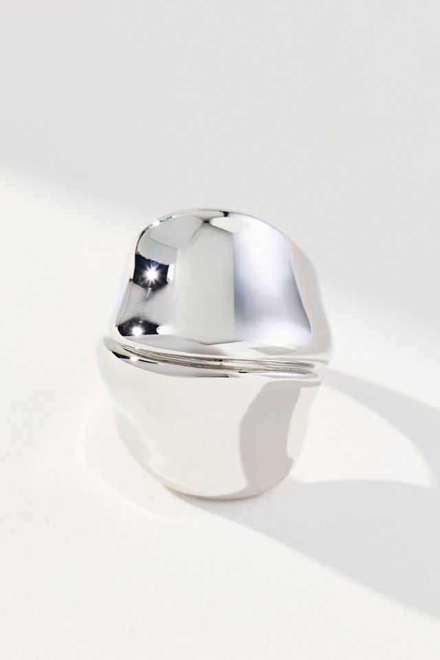 Large Molten Wrap Cocktail Ring #2