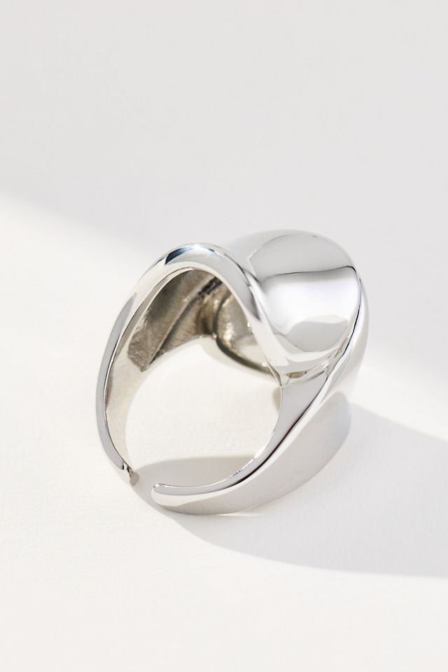 Large Molten Wrap Cocktail Ring #3