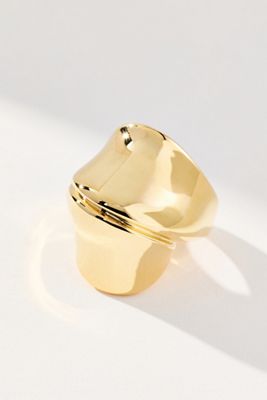 Grande Bague Cocktail Enveloppante Fondue