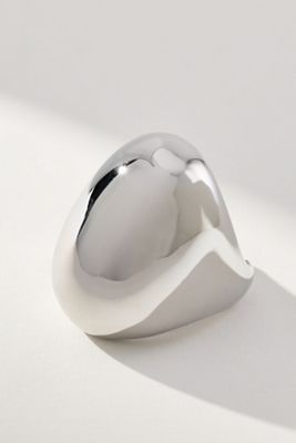 Oval Metal Cocktail Ring