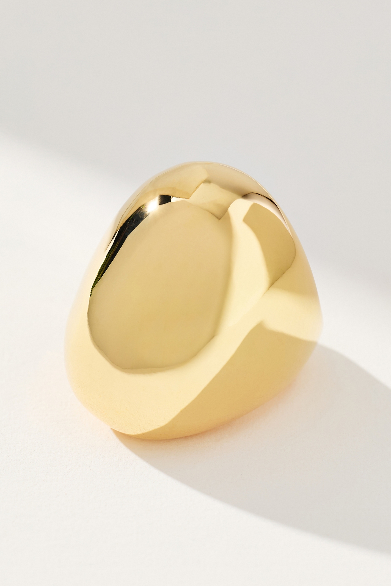 Oval Metal Cocktail Ring