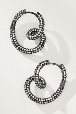 Spiral Twist Hoop Earrings